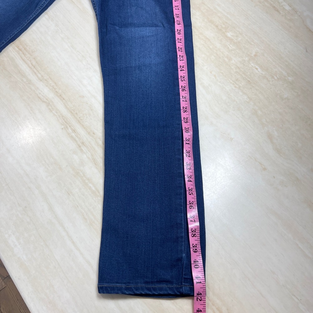 Paige Jeans Womens 32 Blue Straight Leg Denim Medium Wash Made in USA - Picture 13 of 15